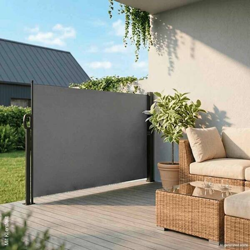vidaXL Seitenmarkise anthrazit B/T/L: ca. 160x300x300 cm