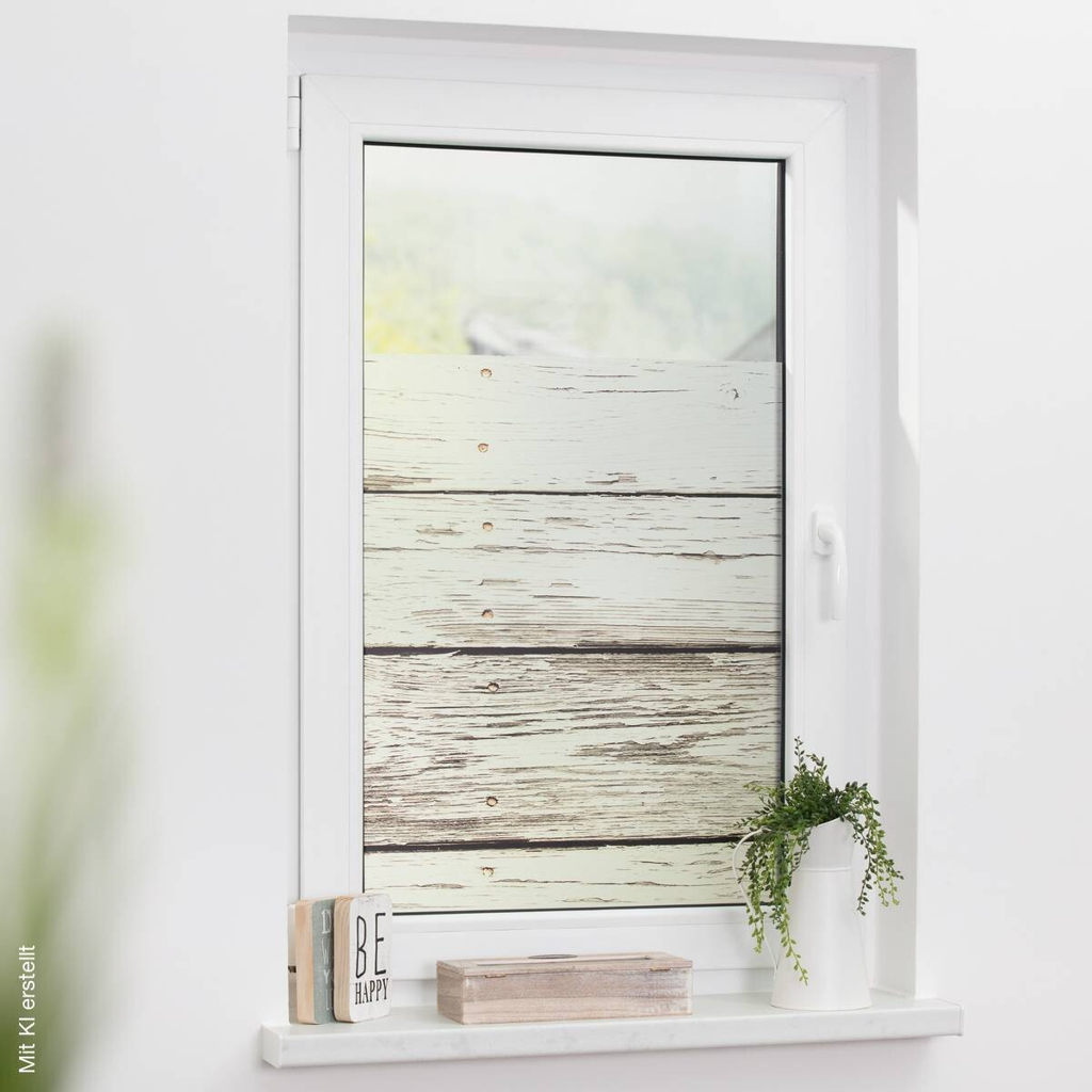 LICHTBLICK Fensterfolie Vintage Vintage Vintage weiß B/L: ca. 100x100 cm