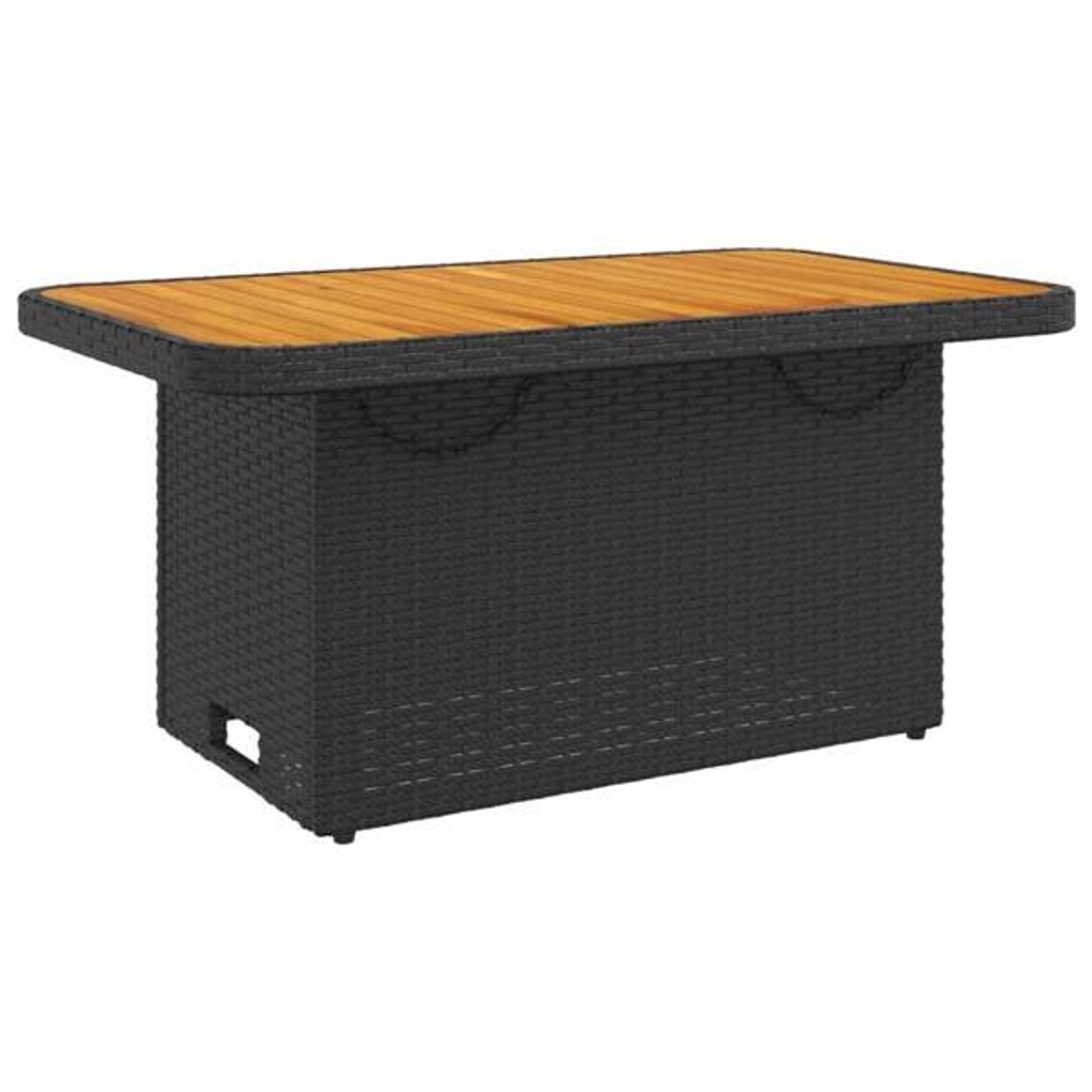 vidaXL Gartentisch braun Kunststoff B/H/L: ca. 55x71x90 cm