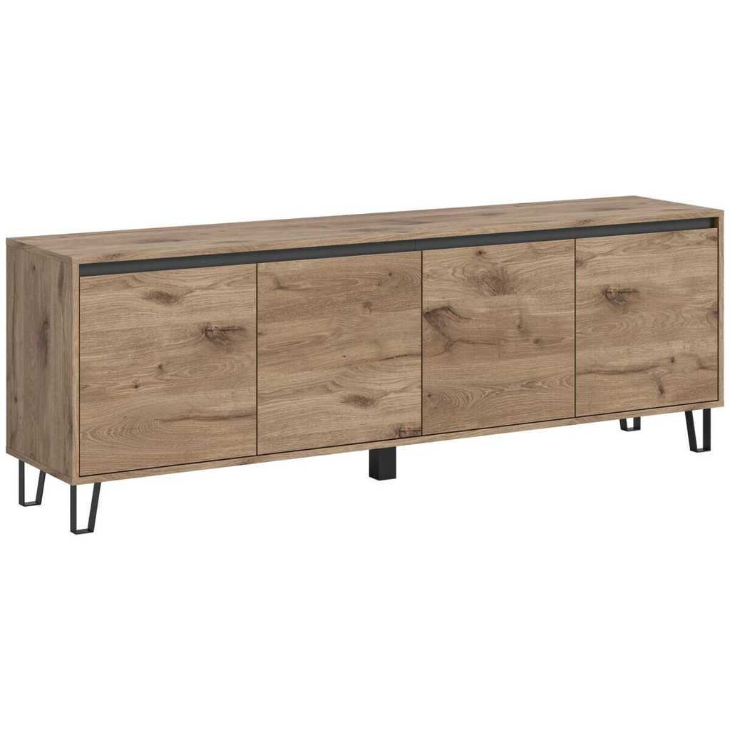 TV-Lowboard Balton Oak Eiche Viking Nachbildung B/H/T: ca. 184x67x40 cm