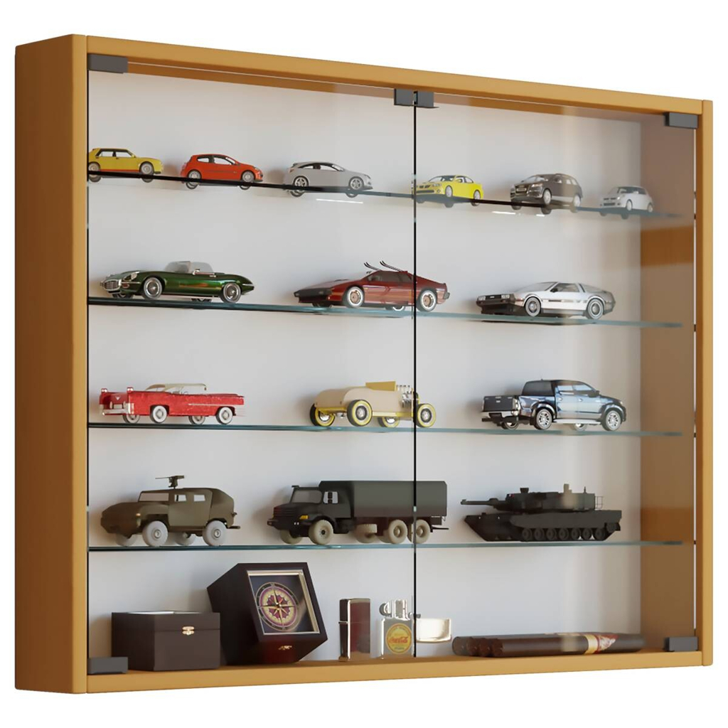 Vitrine Mandosa L buche Nachbildung Holzwerkstoff Glas B/H/T: ca. 80x60x10 cm
