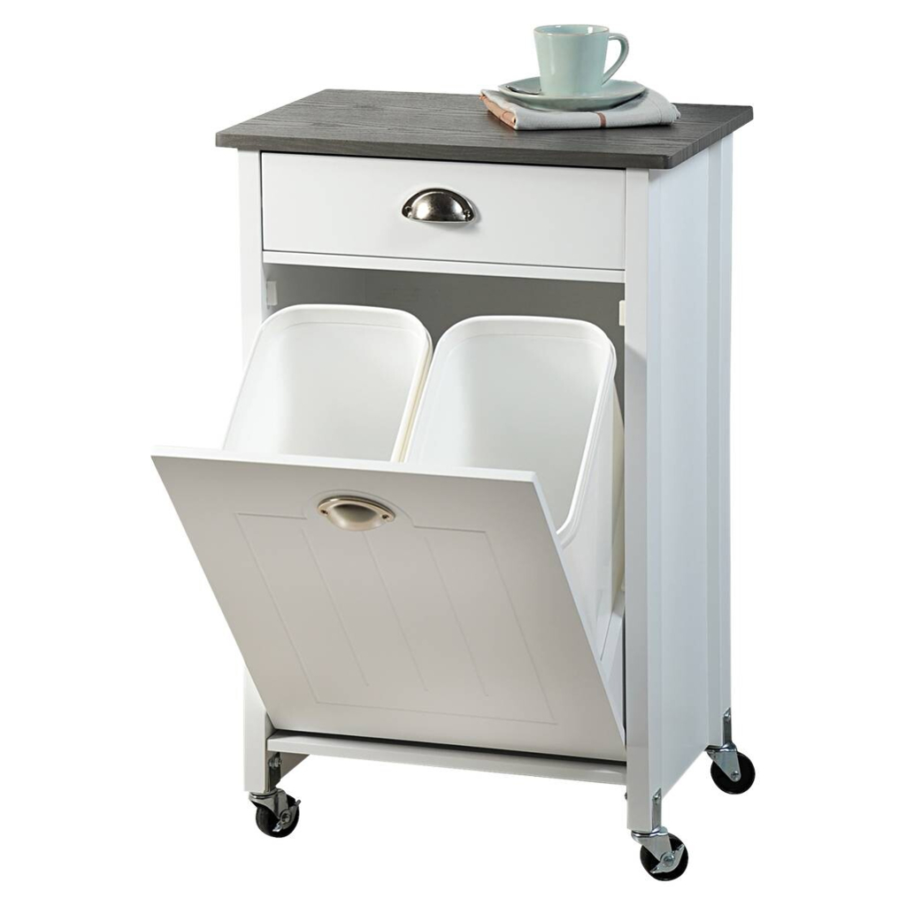 Kesper Küchenwagen weiß Spanplatte B/H/T: ca. 50x79x37 cm