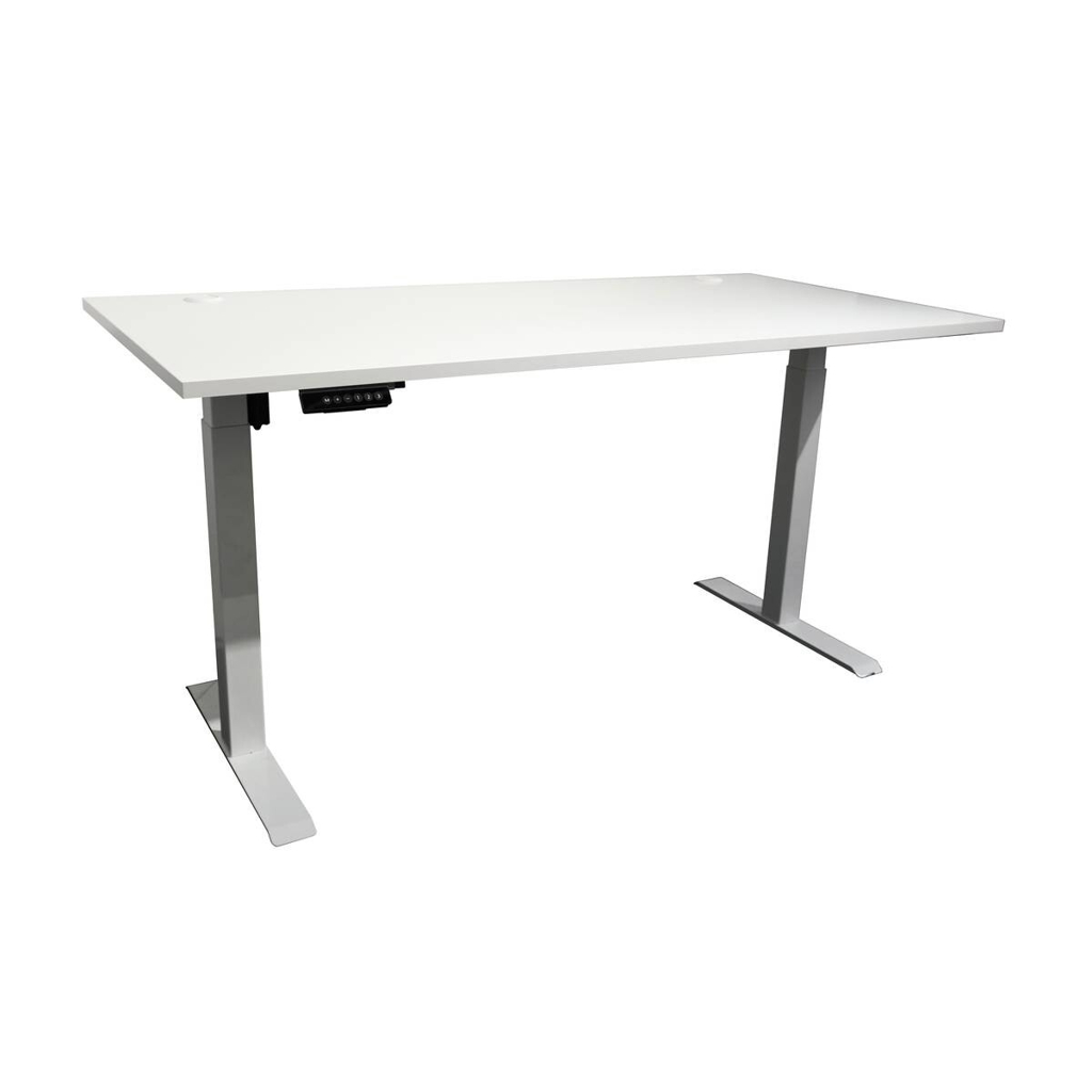 höhenverstellbarer Schreibtisch Ben 2 weiß B/H/T: ca. 160x74x77 cm