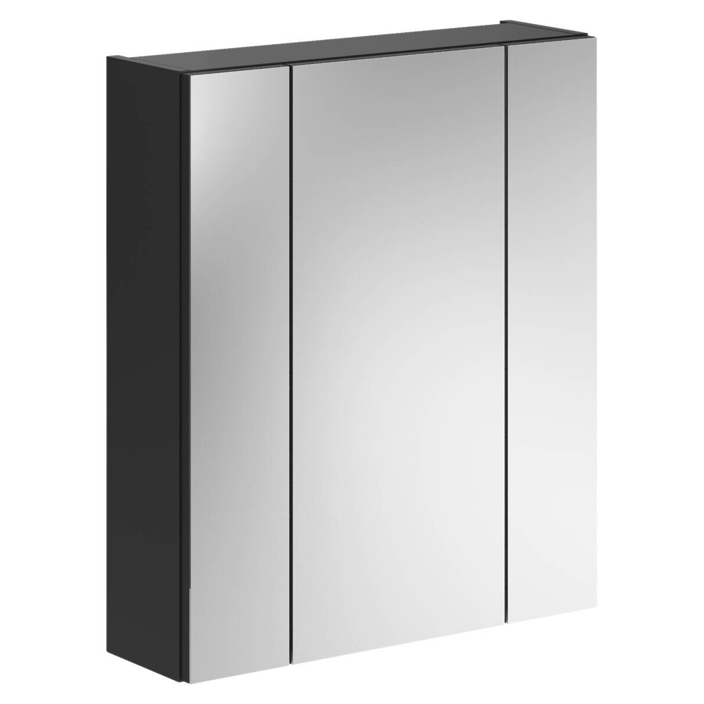 Spiegelschrank LINUS schwarz Spiegel Spanplatte B/H/T: ca. 60x70x18 cm