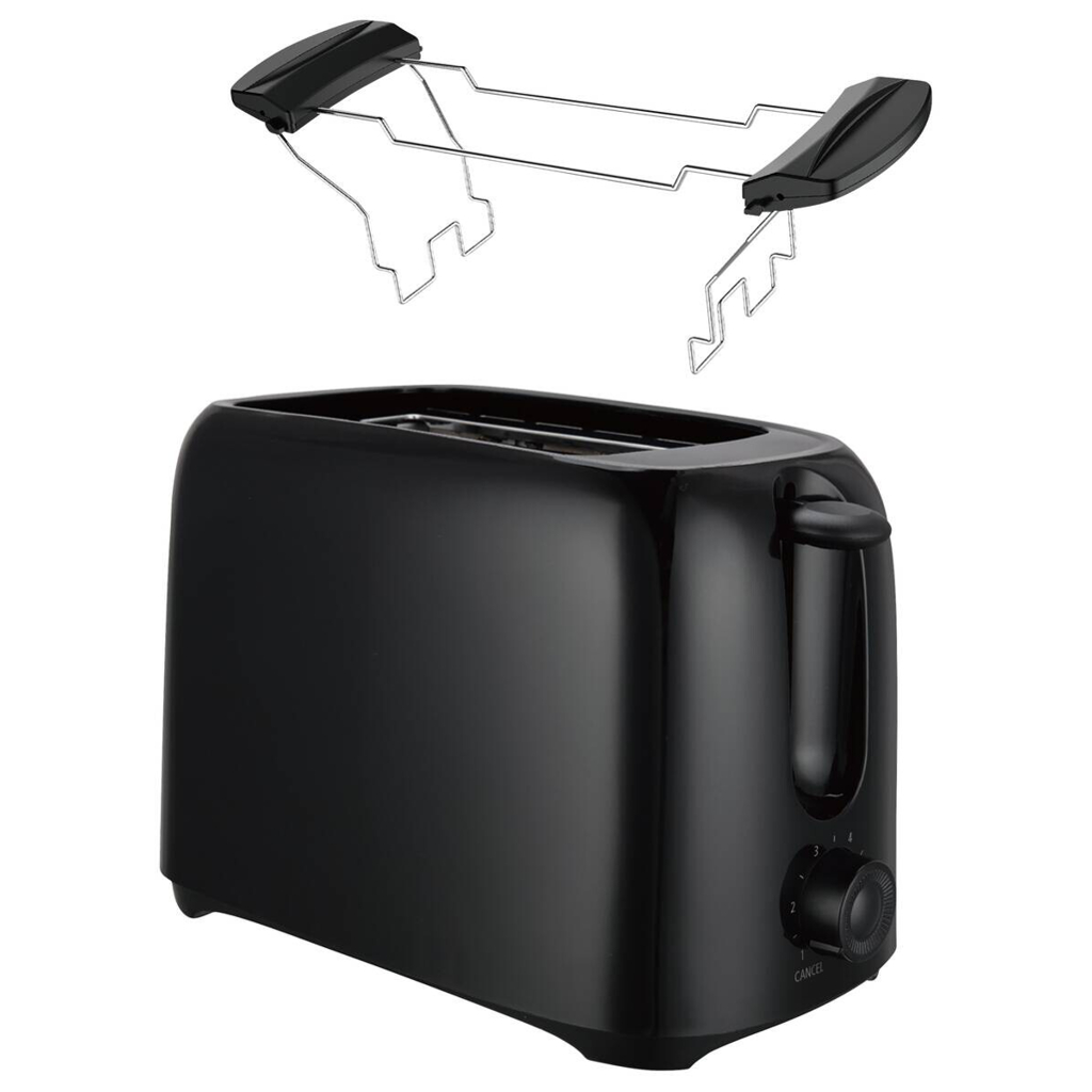 Emerio Toaster TO-128676.1 schwarz Kunststoff B/H/T: ca. 15x17x25 cm