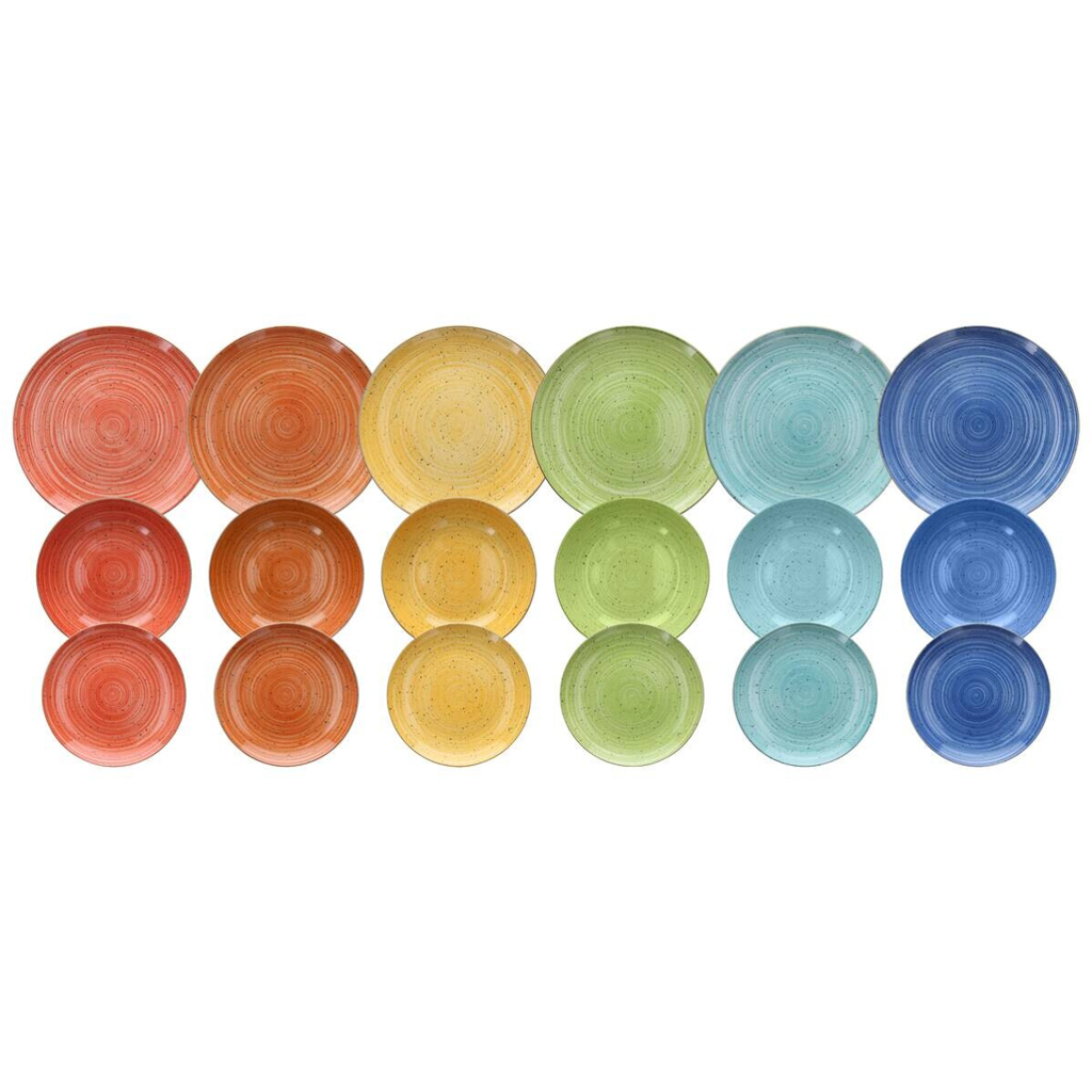 TOGNANA Tafelservice Kaleidos multicolor Porzellan 18 tlg.