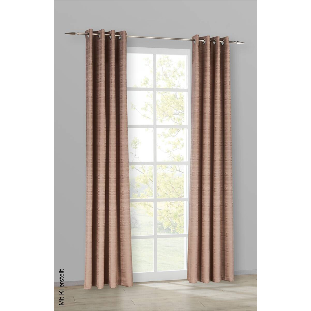 ACUS design collection Ösenvorhang Turin taupe B/L: ca. 140x245 cm
