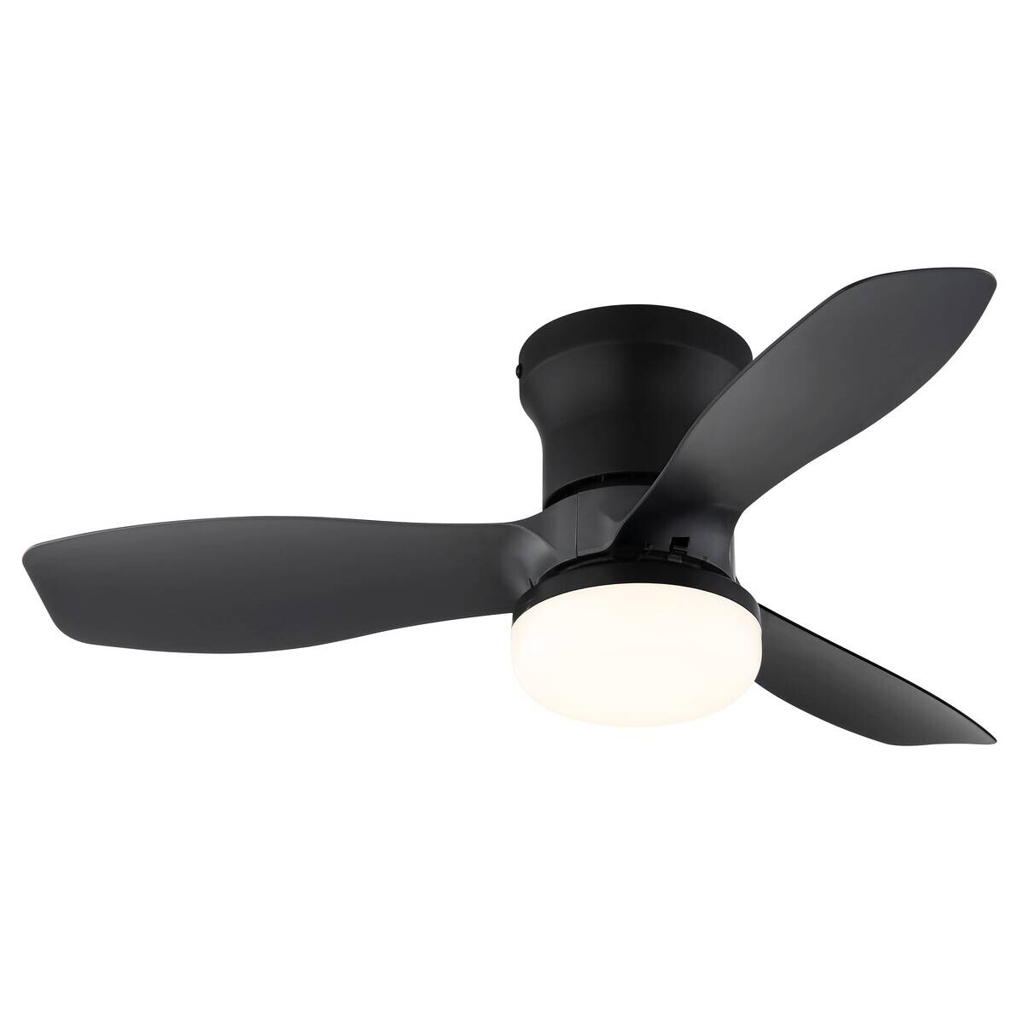 GLOBO Deckenventilator schwarz Opal H/D: ca. 19x61 cm max. 15 W