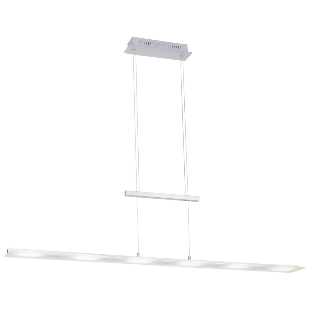 Just Light Pendelleuchte 15880-55 Nele silber Metall Kunststoff B/H/T: ca. 130x150x12 cm