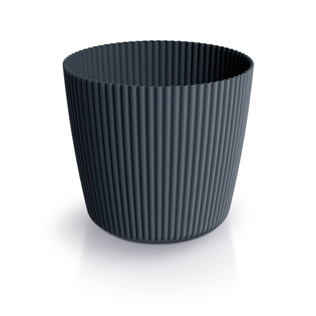 Prosperplast Pflanztopf Milly anthrazit Kunststoff H/D: ca. 17x20 cm