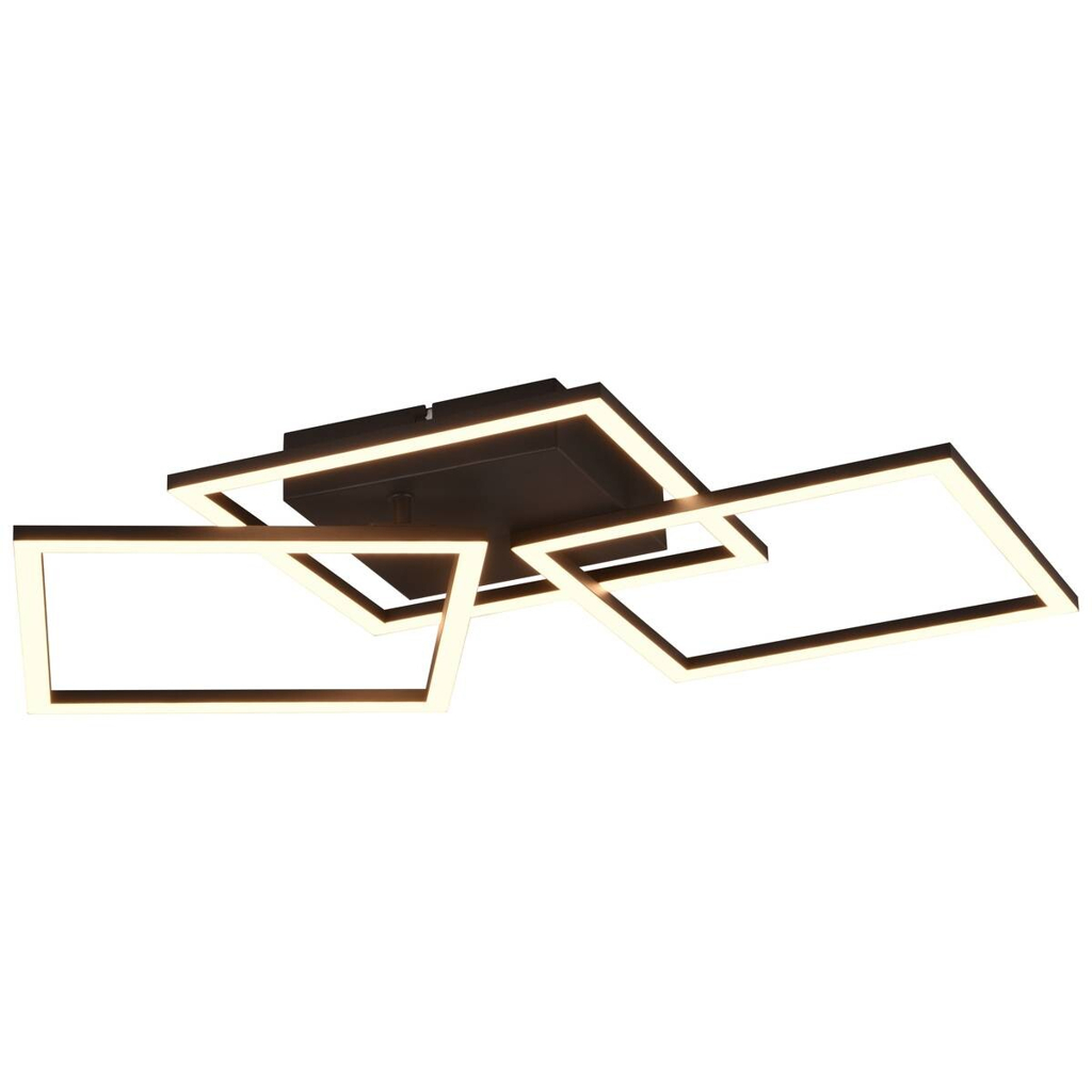 Reality LED-Deckenleuchte Trail schwarz Metall B/H/T: ca. 74x7x35 cm 1 Brennstellen