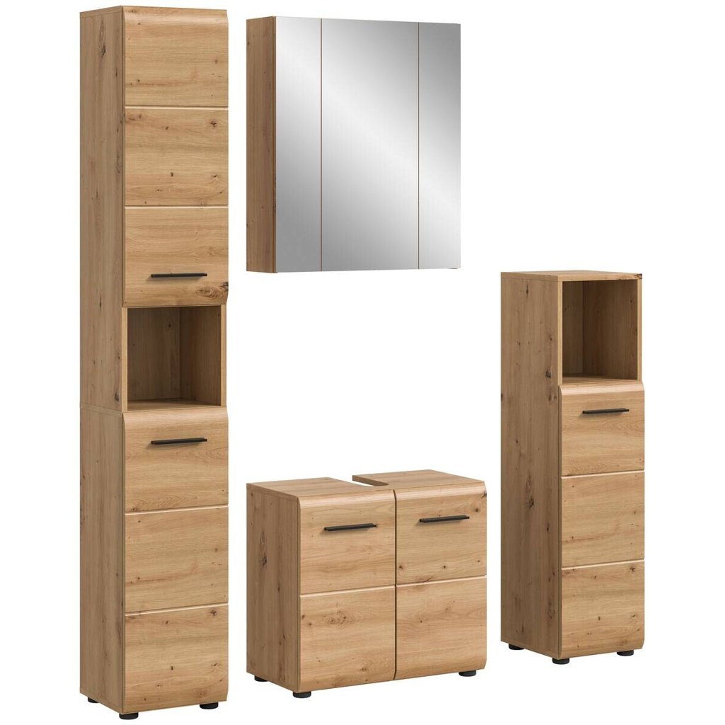 Badezimmer-Set Ice Artisan Oak Nachbildung B/H/T: ca. 150x185x30 cm