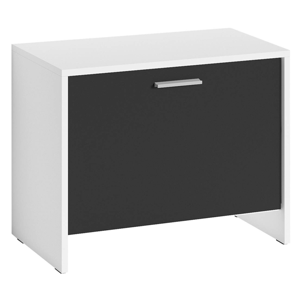 Sitzbank BEN weiß schwarz B/H/T: ca. 60x48x35 cm