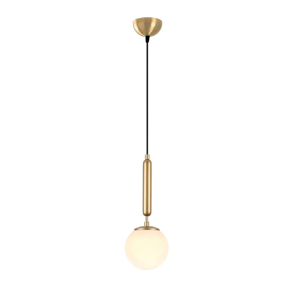 Opviq Pendelleuchte King gold Metall Glas B/H/T/L/D: ca. 15x139x15x15x15 cm E14 1 Brennstellen