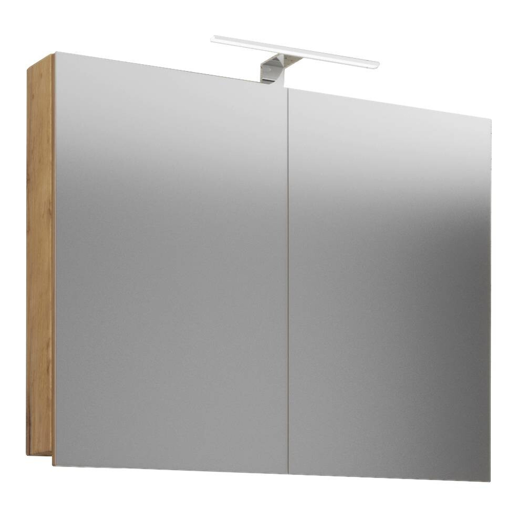 Spiegelschrank Badinos Eiche Honig Nachbildung B/H/T: ca. 60x42x12 cm
