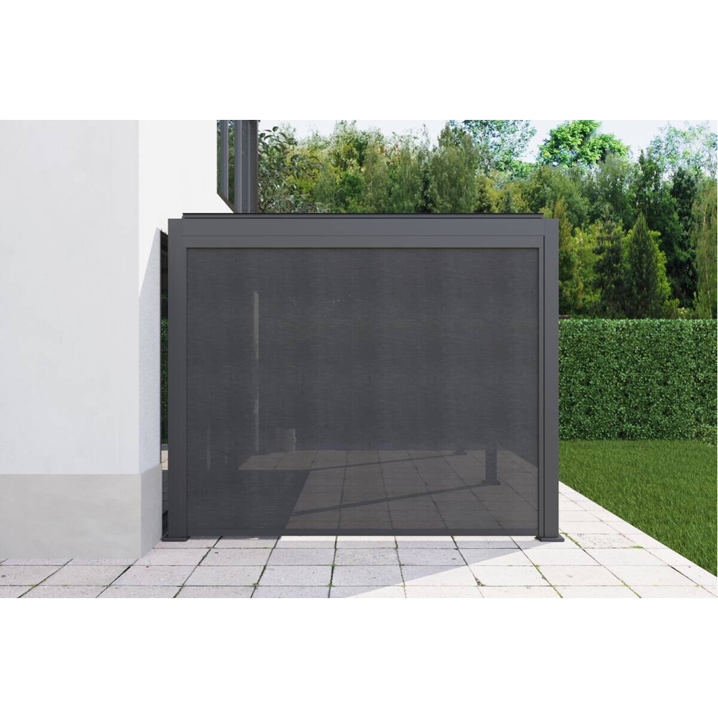Rollo anthrazit Aluminium B/H/L: ca. 8,5x231,5x278 cm