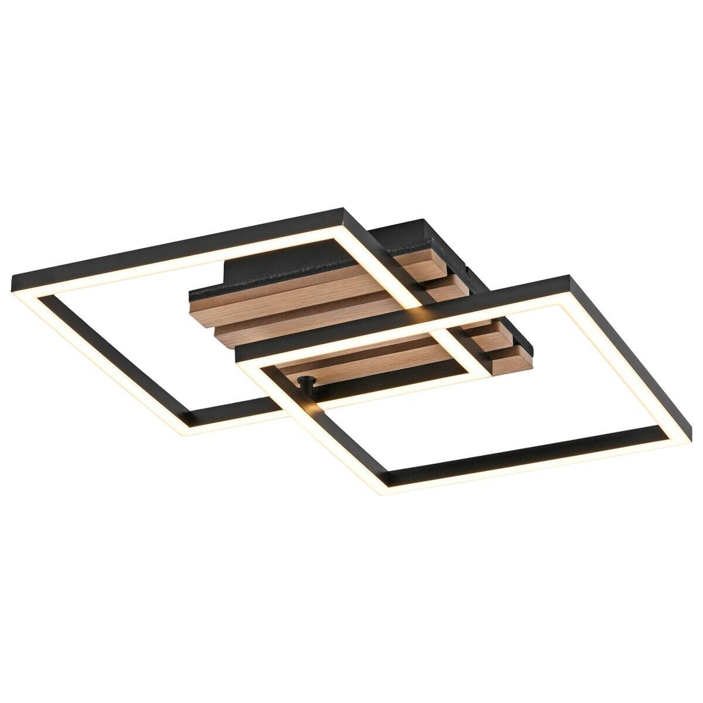 Just Light LED-Deckenleuchte Akustika B/H/L: ca. 36x7,8x37 cm