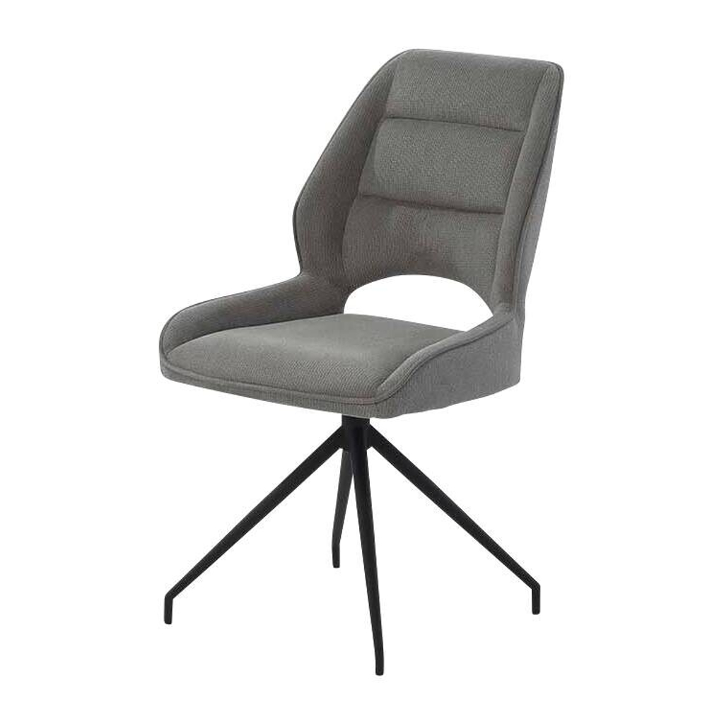 Stuhl dunkelgrau Microfaser B/H/T: ca. 51x93x62 cm