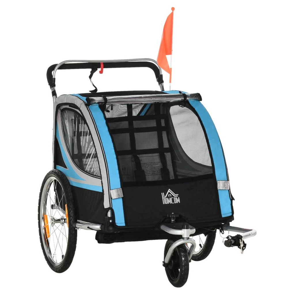 HOMCOM Fahrrad-Zubehör blau blau B/H/L: ca. 75x142x101 cm