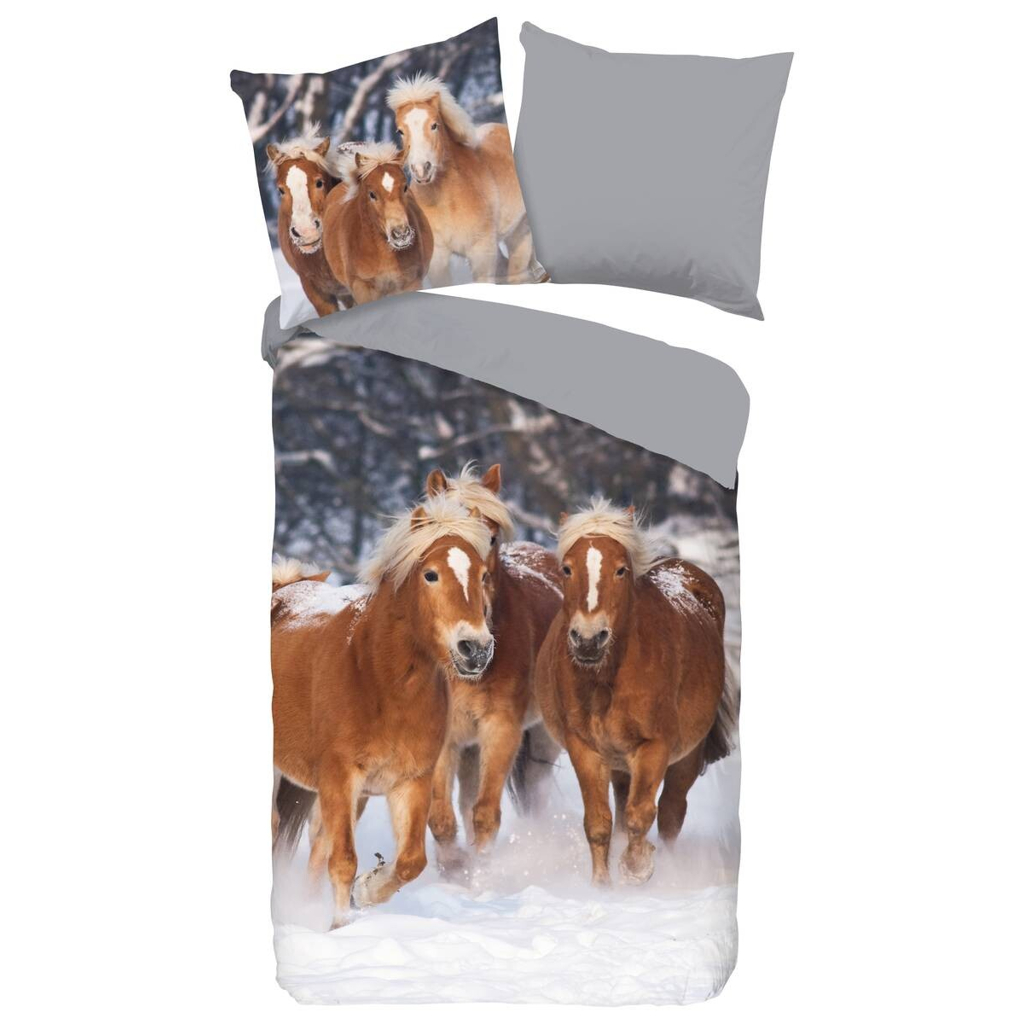 Baumwoll Bettwäsche Happy Horses Flanell