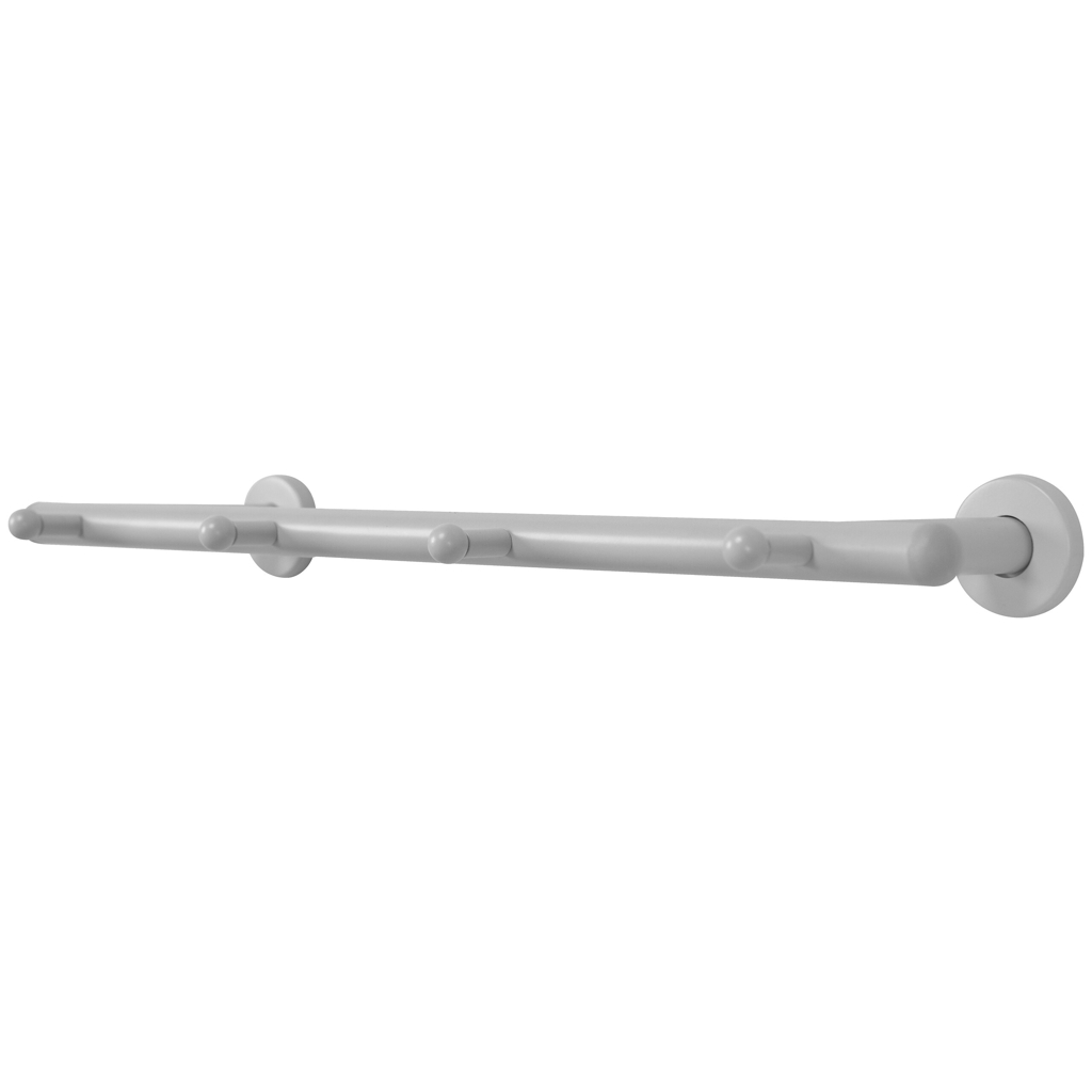 Garderobenleiste Derby weiß Metall B/H/T: ca. 50x2x9 cm