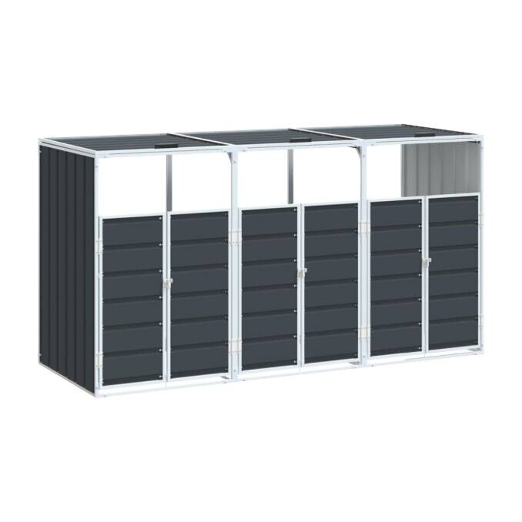 vidaXL Mülltonnenbox anthrazit