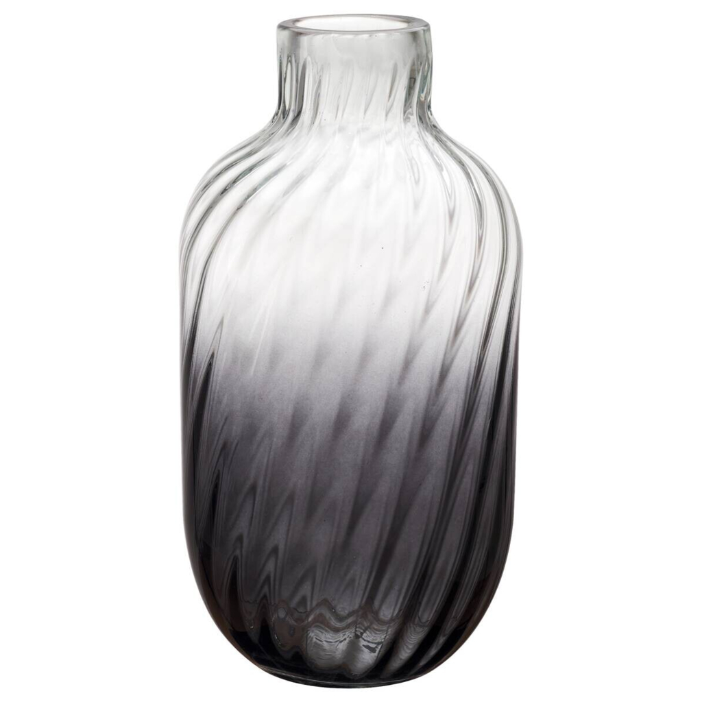 Vase klar Glas B/H/L/D: ca. 18,5x35x18,5x18,5 cm