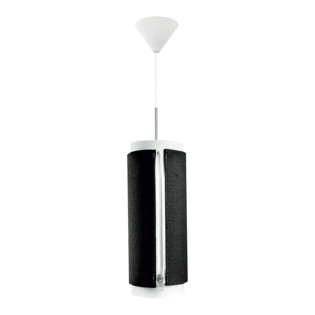 Kayoom Pendelleuchte Zip Star 110 Medium anthrazit Filz Polypropylen B/H/L: ca. 15,5x40,6x15,5 cm E27 1 Brennstellen