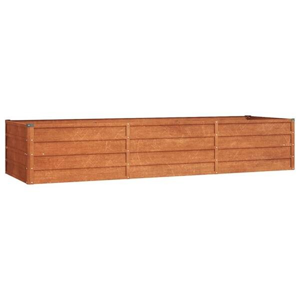 Hochbeet braun Stahl B/H/L: ca. 80x45x240 cm