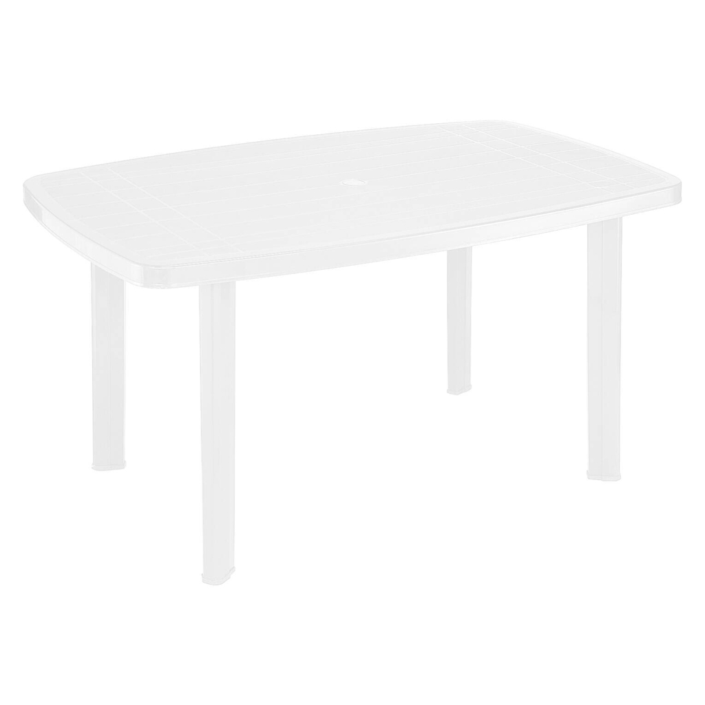 ProGarden Tisch Faro weiß Kunststoff B/H/L: ca. 90x72x140 cm