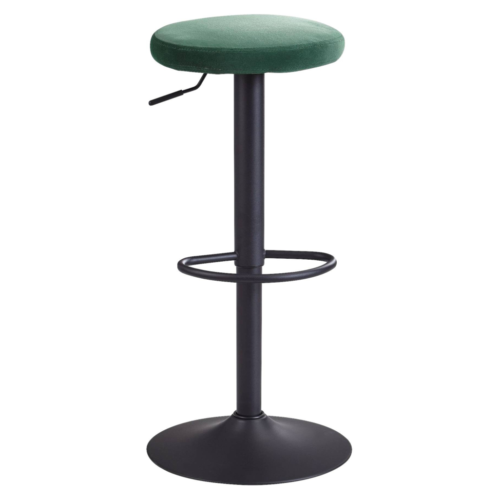 Barhocker grün Stoff B/H/T: ca. 40x58x40 cm
