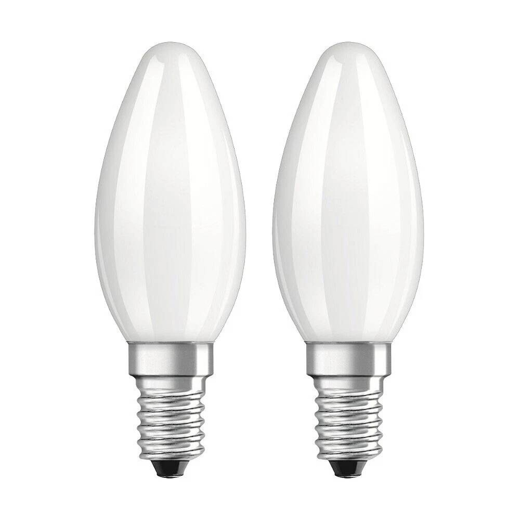 OSRAM LED-Leuchtmittel Kerzenlampe BASE Classic B AC70204 2er Pack E14