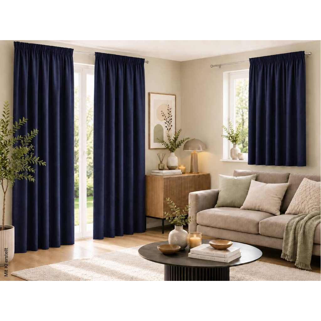 Thermovorhang Eskamio blau B/L: ca. 135x175 cm