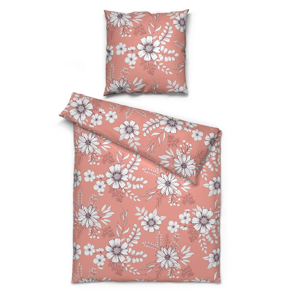 Microfaser Bettwäsche apricot Polyester