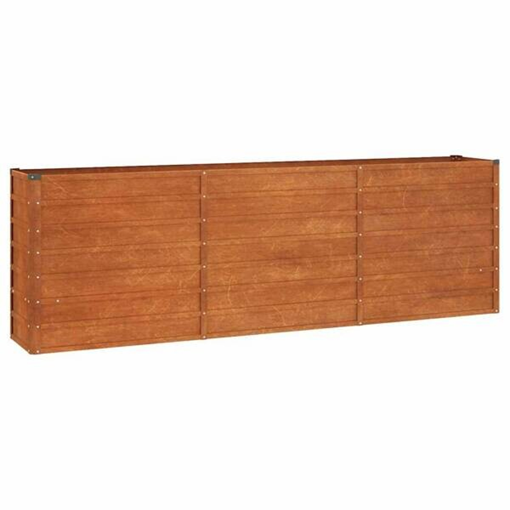 Hochbeet braun Stahl B/H/L: ca. 40x77x240 cm