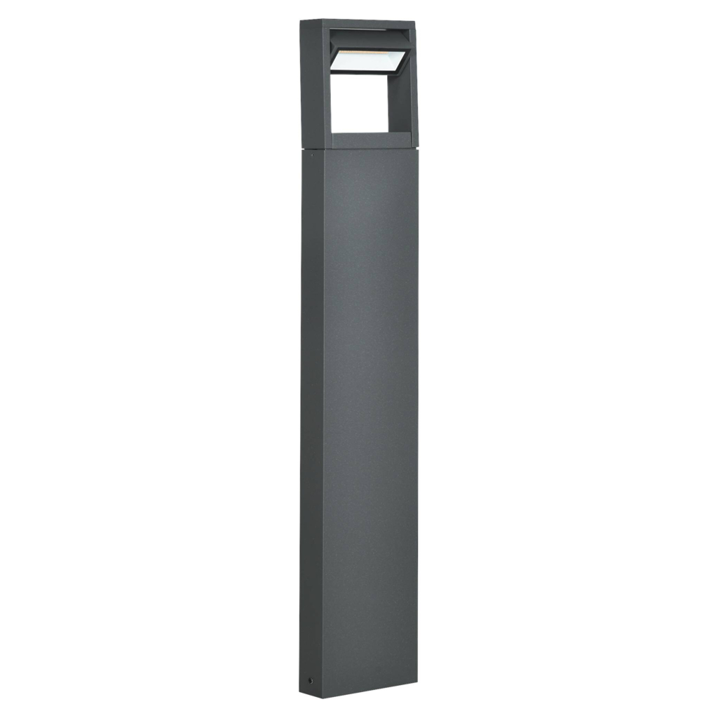 Gartenlampe mit LED dunkelgrau Aluminium Glas Gummi B/H/L: ca. 5x90x16 cm