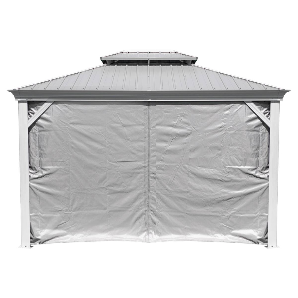 Sojag Pavillon-Vorhang-Set Messina taupe Polyester