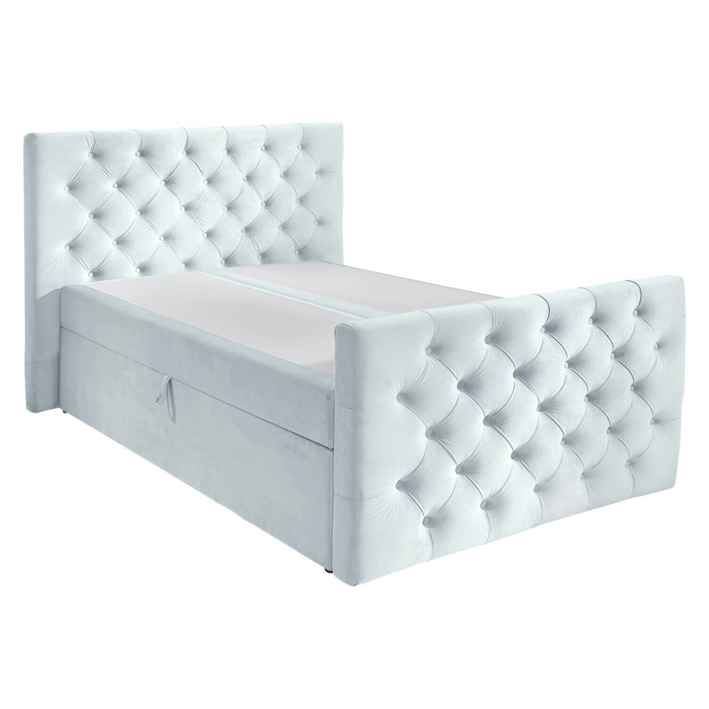 Boxbett Glow hellblau Liegefläche B/L: ca. 140x200 cm