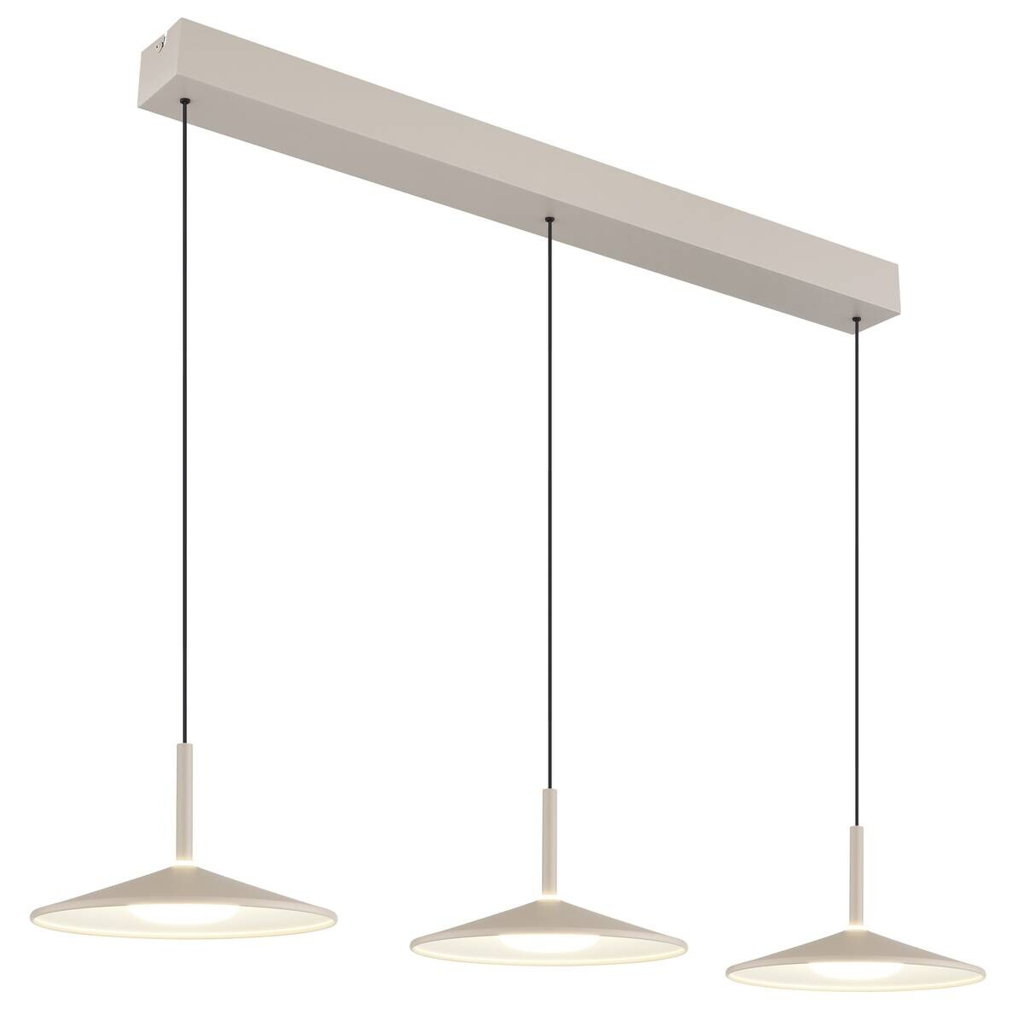 GLOBO LED-Pendelleuchte sand Metall B/H/T: ca. 25x180x95 cm 1 Brennstellen
