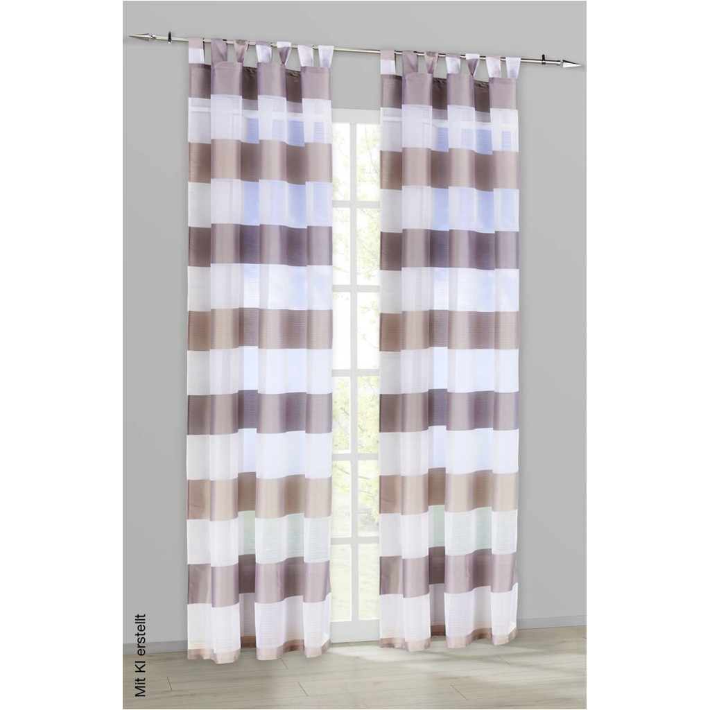 POCOline Kombivorhang Mia beige B/L: ca. 140x245 cm