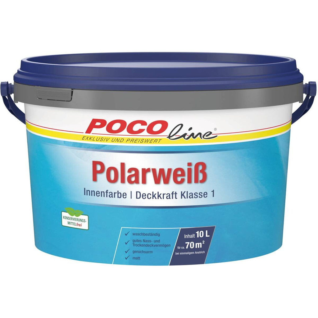 POCOline Raumfarbe weiß ca. 10 l