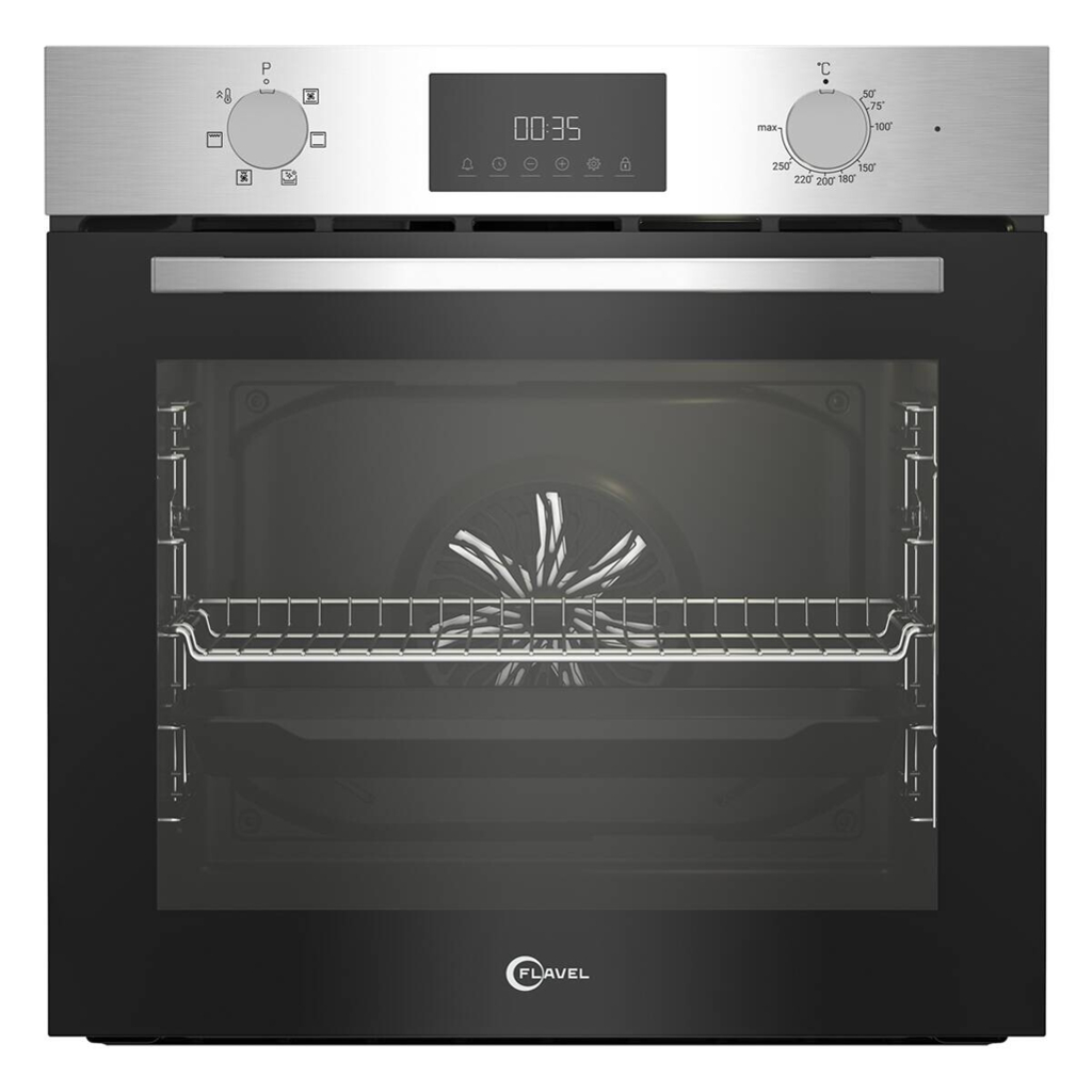 FLAVEL Einbaubackofen FLIE22300RX Edelstahl B/H/T: ca. 59,4x59,5x56,7 cm
