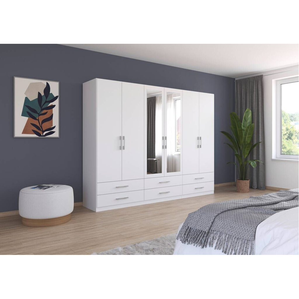 Kleiderschrank Hersbruck Alpinweiß B/H/T: ca. 271x210x54 cm 509961100