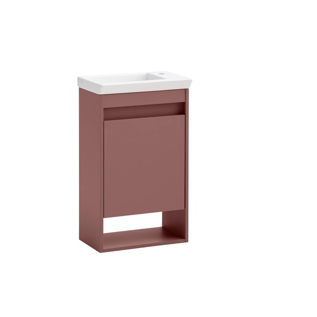 Badezimmer-Set Avio mauve B/H/T: ca. 45,5x80x27,5 cm