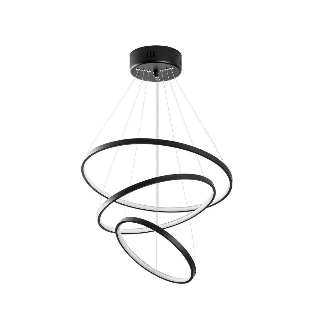 Opviq Pendelleuchte schwarz Metall B/H/T/L/D: ca. 50x80x50x50x50 cm