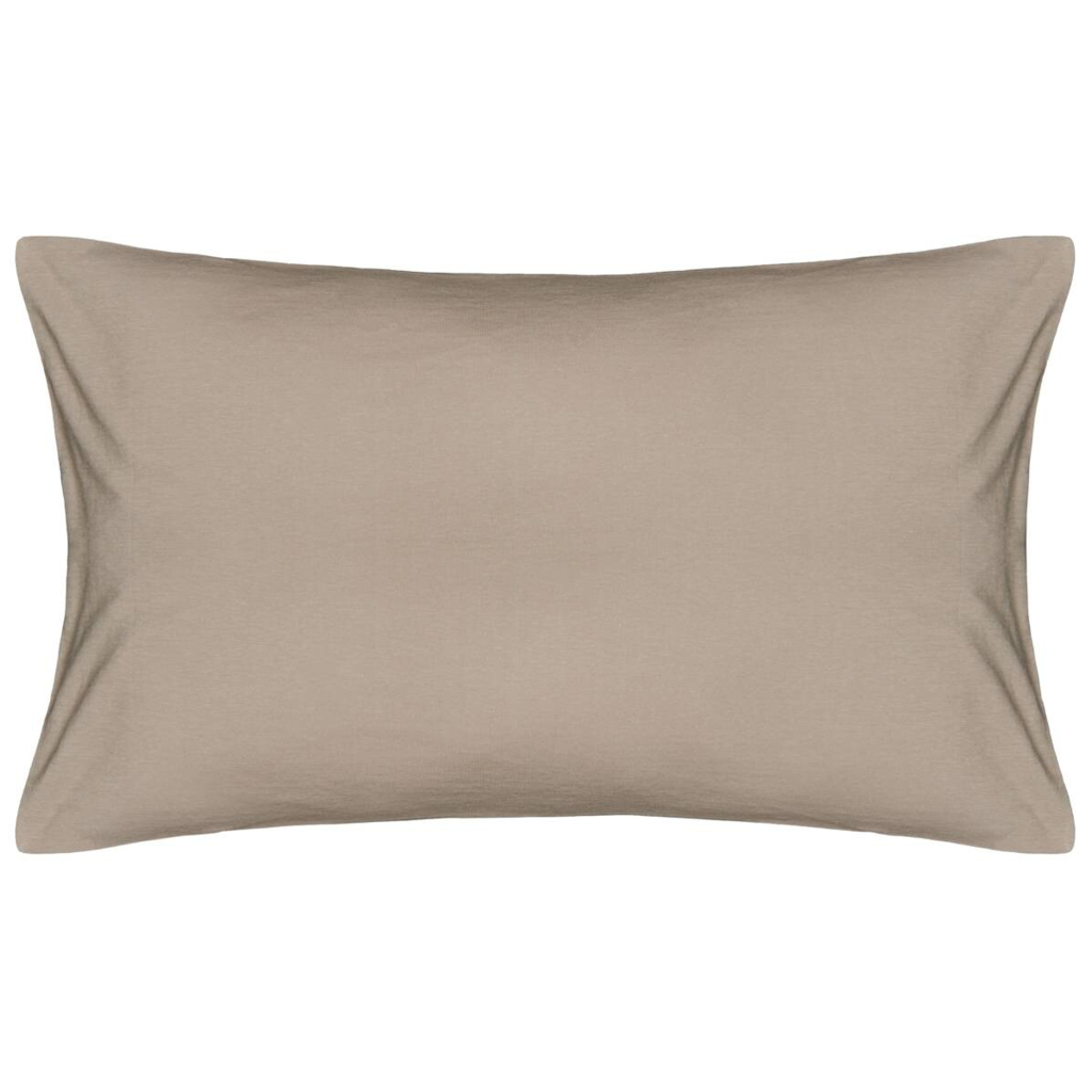 Kissenbezug Jersey taupe Baumwolle B/L: ca. 40x60 cm