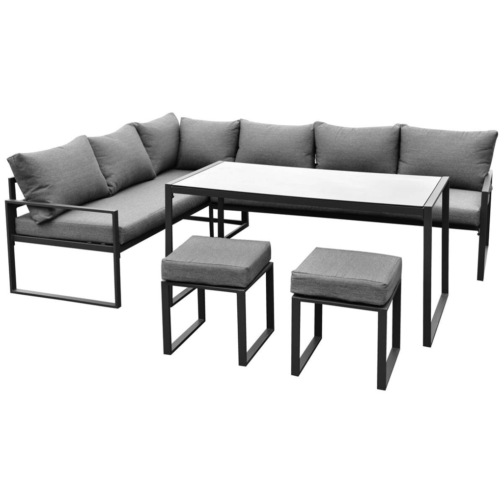 POCOline Loungeset Madrid anthrazit Stahl