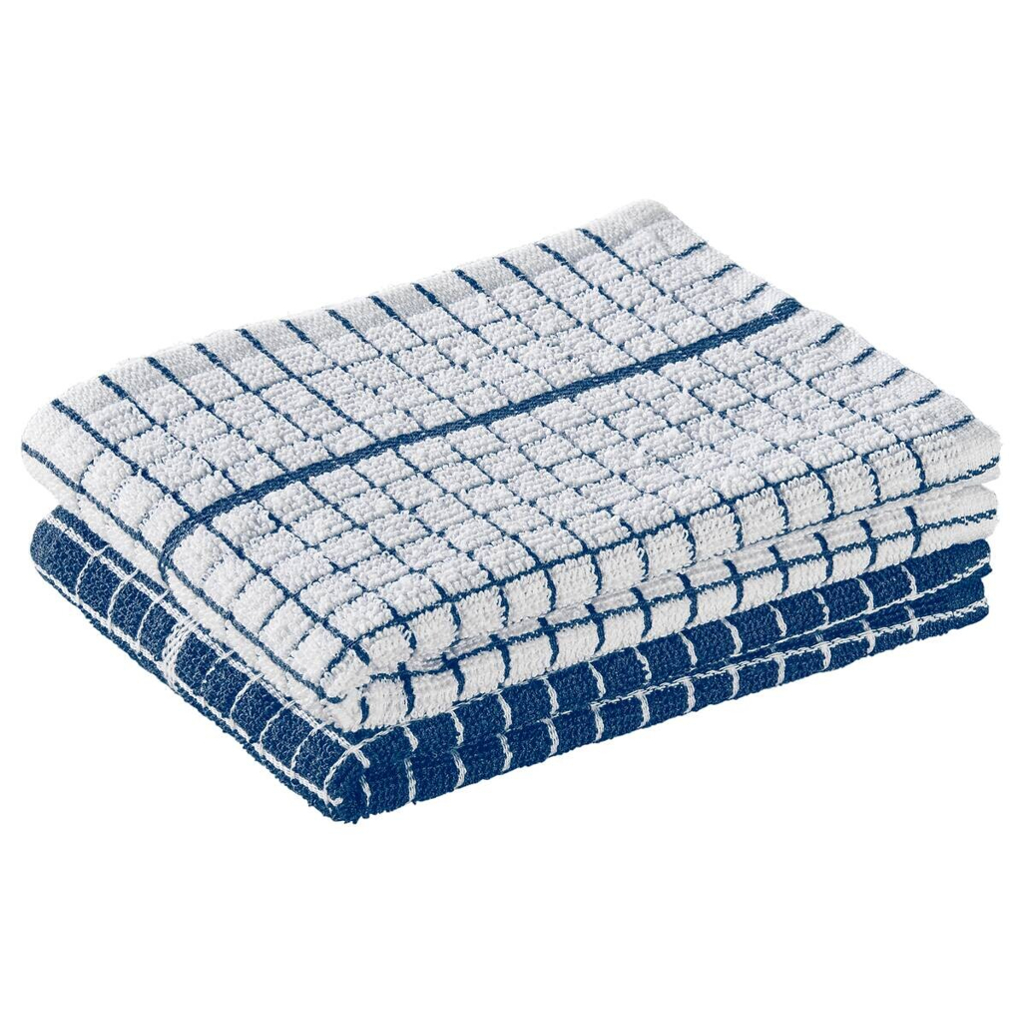 POCOline Geschirrtuch blau Baumwolle B/L: ca. 40x60 cm