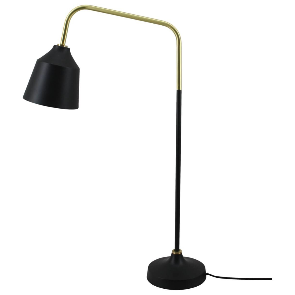 Kayoom Tischleuchte Carisa 387 schwarz Eisen B/H/L: ca. 18x68x47 cm E27 1 Brennstellen
