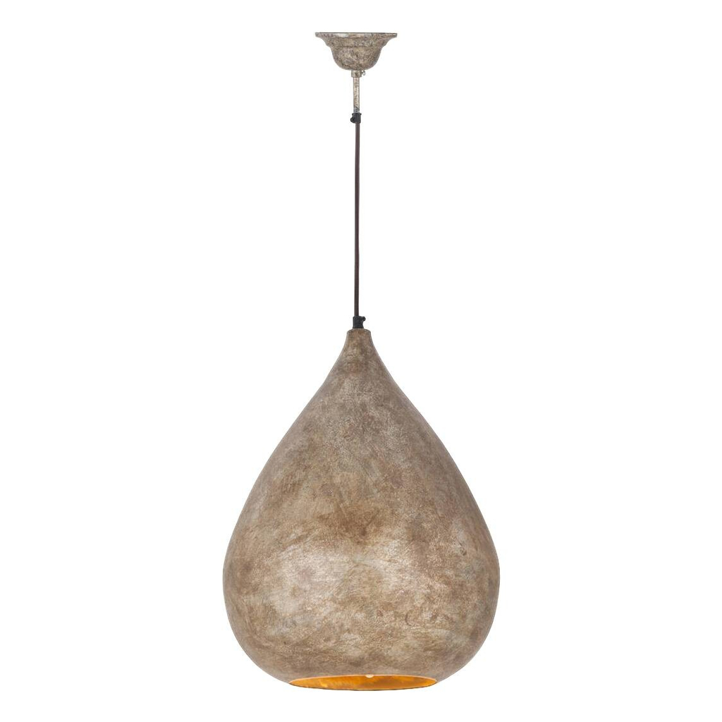 Kayoom Pendelleuchte Loft Style champagner Eisen B/H/L: ca. 33x44x33 cm E27 1 Brennstellen